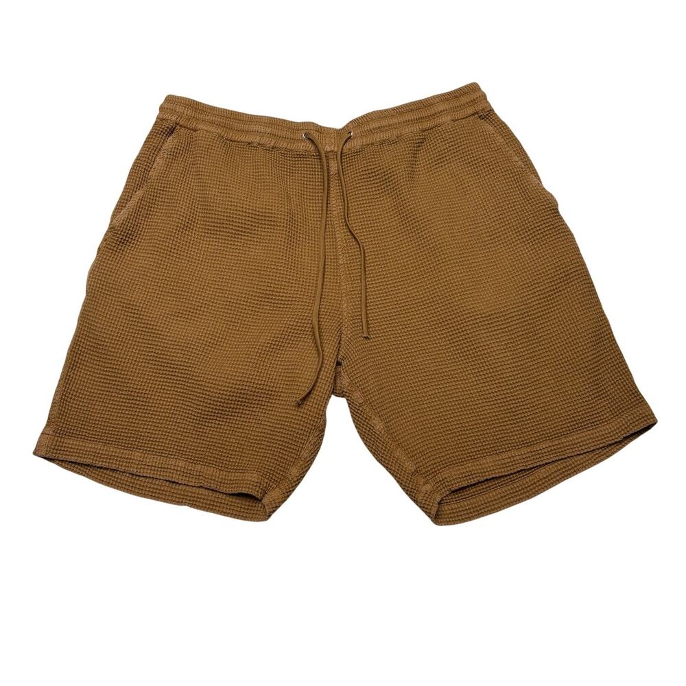 Universal Works Simple Shorts Nippon Waffle Knit Men's 34 Cotton Minimalist
